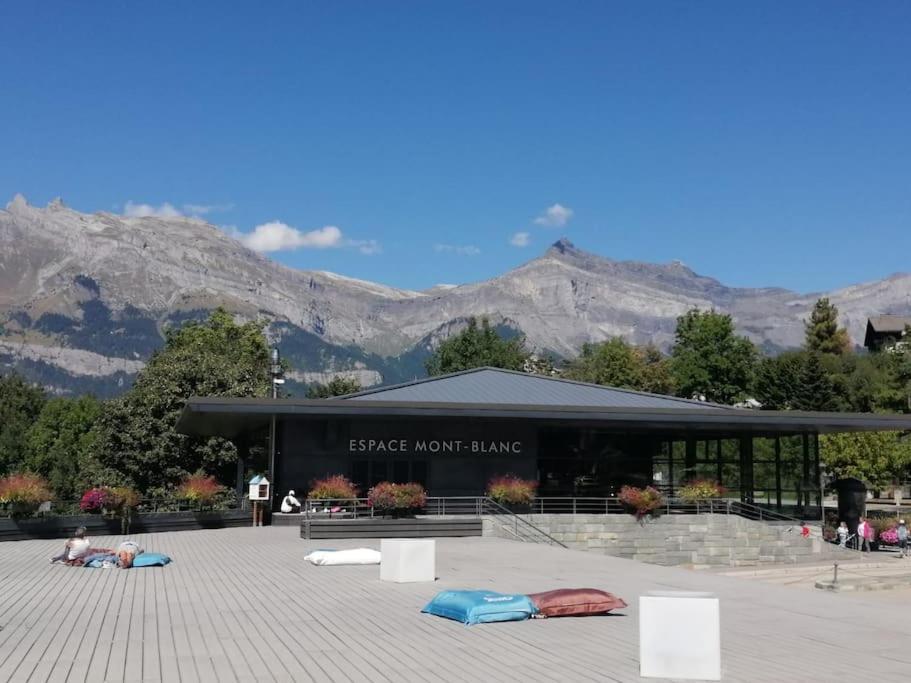 Studio Cosy Au Pied Des Pistes Avec Piscine Saint-Gervais-les-Bains Exterior foto